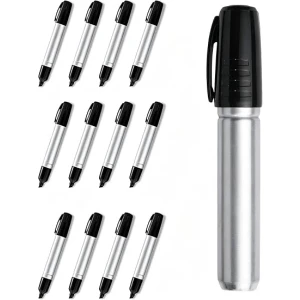 Large Permanent Markers, Black, 12