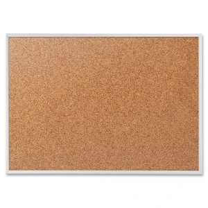 Cork Board 36" x 48" Inches with Silver Aluminium Frame - Each