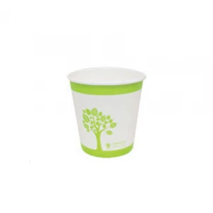 Paper Hot Paper Cup Single Wall 12oz, PLA lining-Printed - White - 1000/case
