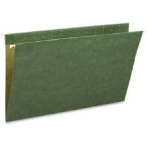 Smead 64110 Standard Green Hanging File Folders - Legal - 8 1/2'' x 14'' Sheet Size - 2'' Expansion - Green - Recycled - 25 / Box