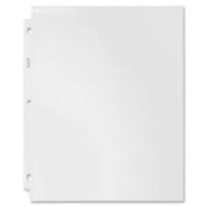 Business Source 11" x 9" Heavy Duty 3-Hole Top-loading Letter Size Sheet Protector  - 50 / Box