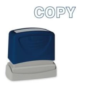 Sparco Pre-Inked Stamp - Message Stamp - ''COPY'' - 1.8'' (44.5 mm) Impression Width x 0.6'' (15.7 mm) Impression Length - Blue - 1 Each