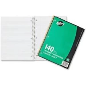 Hilroy Executive Coil One Subject Notebook - 140 Sheets - Printed - Wire Bound - 8'' (203.2 mm) x 10.5'' (266.7 mm) - Assorted Paper - 1 / Each