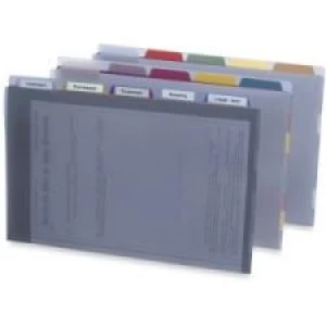 Pendaflex Project Organizer Wallets - Legal - 1/5 Tab Cut - Polypropylene - Clear - 1 Each