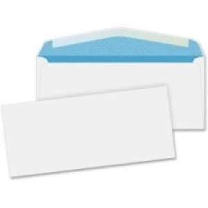 Business Source #10 (9.50'' x 4.13'') Non Window Security Tint Gummed White Envelopes - 500/Box