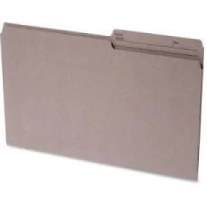 Continental 2-sided Tab Legal File Folders - 1/2 Tab Cut Kraft - 100/Box