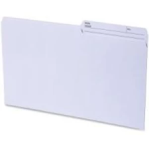 Continental 2-sided Tab Legal File Folders - Legal - 8 1/2'' x 14'' Sheet Size - 1/2 Tab Cut - Right/Left Tab Location - Ivory - 100 / Box