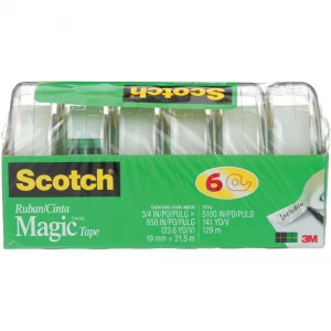 Scotch Magic™ Gift Craft Tape 19mm x 21.5m Length - 6/Pack