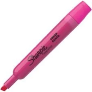 Sharpie Highlighter - Tank - Chisel Marker Point Style - Fluorescent Pink Ink - 12/box