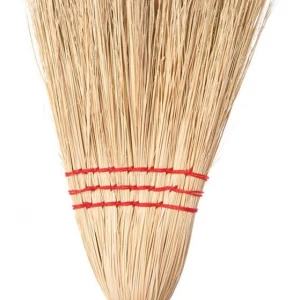 Corn Broom Light 30'' 3 Strings with Stick - Each