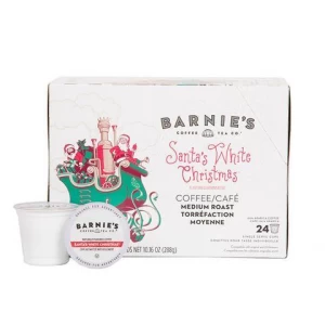 Barnie's Santa's White Christmas Single Serve Coffee Cups (24 Pack)