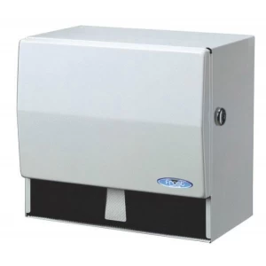 Universal Paper Towel Dispenser 10.5''X 6.75''X 9.5'' White Metal - Each