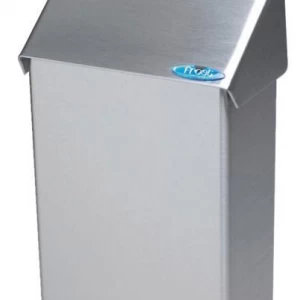 Stainless Steel Receptacle 8''X13.25''X4.5'' For Sanitary Napkins/Pads - Each