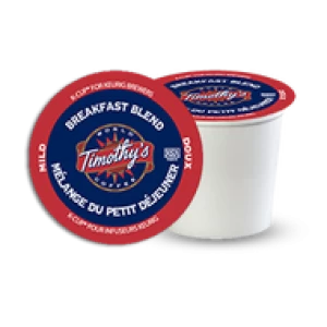 Timothy's® Breakfast Blend Single Serve K-Cup® Pods (24 Pack)