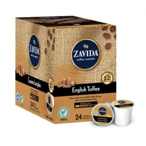 Zavida® English Toffee Single Serve Coffee Cups (24 Pack)