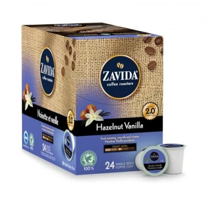 Zavida® Hazelnut Vanilla Single Serve Coffee Cups (24 Pack)