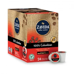 Zavida® 100% Colombian Single Serve Coffee Cups (24 Pack)