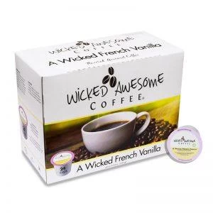 Wicked Awesome Coffee A Wicked French Vanilla Single Serve Coffee Cups (24 Pack)