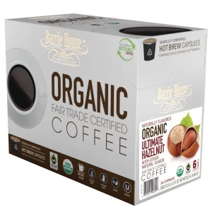 Barrie House Fair Trade Organic Ultimate Hazelnut Single Serve Coffee Cups (24 Pack)