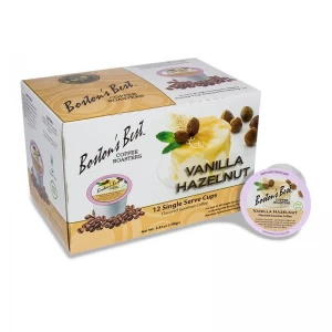 Boston Best Vanilla Hazelnut Single Serve Coffee Cups (12 Pack)